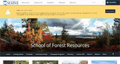 Desktop Screenshot of forest.umaine.edu