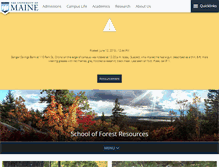 Tablet Screenshot of forest.umaine.edu