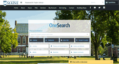 Desktop Screenshot of library.umaine.edu