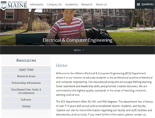 Tablet Screenshot of ece.umaine.edu
