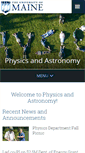 Mobile Screenshot of physics.umaine.edu