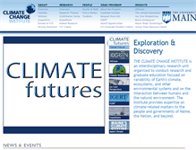 Tablet Screenshot of climatechange.umaine.edu
