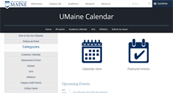 Desktop Screenshot of calendar.umaine.edu