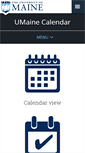 Mobile Screenshot of calendar.umaine.edu