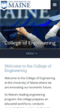 Mobile Screenshot of engineering.umaine.edu