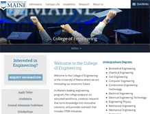 Tablet Screenshot of engineering.umaine.edu