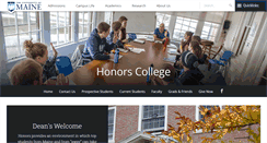 Desktop Screenshot of honors.umaine.edu