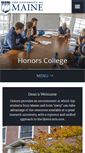 Mobile Screenshot of honors.umaine.edu