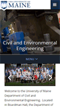 Mobile Screenshot of civil.umaine.edu