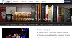 Desktop Screenshot of english.umaine.edu