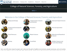 Tablet Screenshot of nsfa.umaine.edu