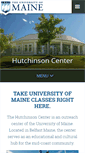 Mobile Screenshot of hutchinsoncenter.umaine.edu