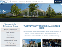 Tablet Screenshot of hutchinsoncenter.umaine.edu